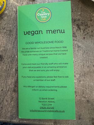  at The Country Table Cafe in Newton Abbot