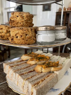 Vegan cream! at Hidden Treasure Tea Room in Exeter