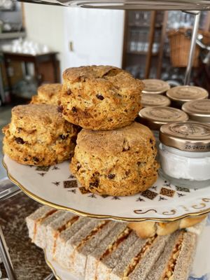 Scones at Hidden Treasure Tea Room in Exeter