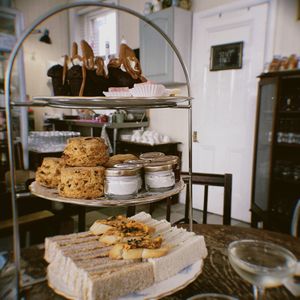 Delicious vegan high tea at Hidden Treasure Tea Room in Exeter