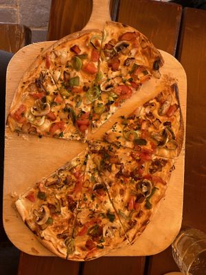 Flammkuchen vegan  at Försters Weinterrassen in Ahrweiler