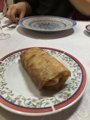 vegetarian springroll  at Nova China in Porto