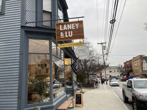 Sign at Laney & Lu in Exeter