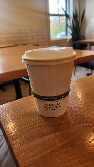 Oat latte at Laney & Lu in Exeter