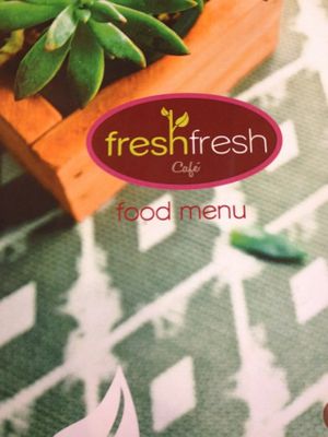 Menu Cover at Fresh Fresh in Sosua