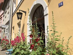 outside at Coffifee in Stralsund