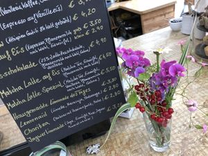 menu at Coffifee in Stralsund