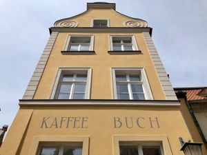 outside at Coffifee in Stralsund