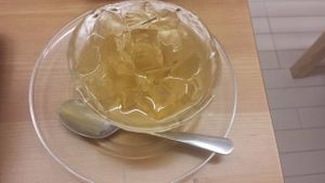 Lemon Agar Jelly at Seven Bells Cafe in Tachikawa