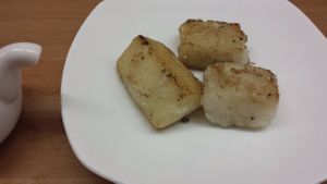 Turnip Cake at Seven Bells Cafe in Tachikawa