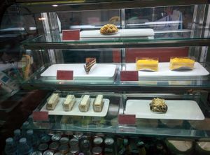 Vegan cake selection  at Taitong Cafe in Phuket