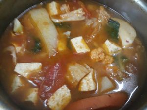 hot pot at Ru Su Jia Zhen - VegeCherish in New Taipei City