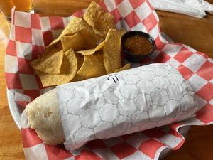 Double fisted Happier Worker burrito   at Burrito Union in Duluth