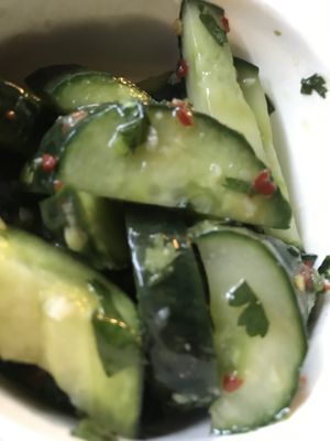 Cucumber salad at Bar Taco in Reston