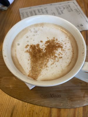 Cafe latte  at La Verde in Lima