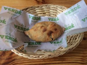 empanada at La Verde in Lima
