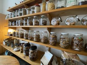 A great variety of vegan cookies!  at La Verde in Lima