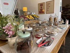 Cookies plate inside the restaurant   at La Verde in Lima