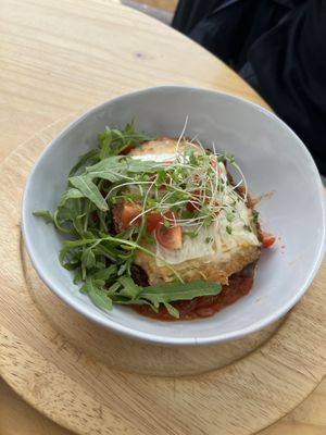 Corn pie w mushroom  at La Verde in Lima