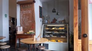 desert and quiche bar at La Verde in Lima