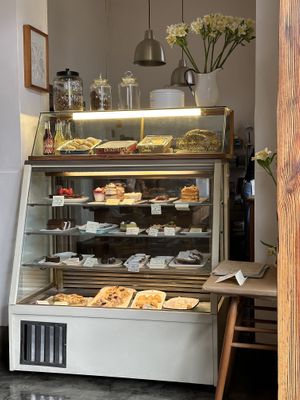 Pastry case  at La Verde in Lima