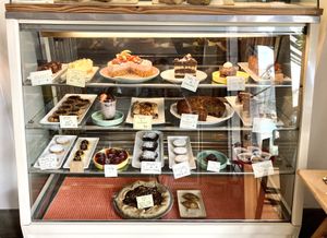 Dessert case  at La Verde in Lima