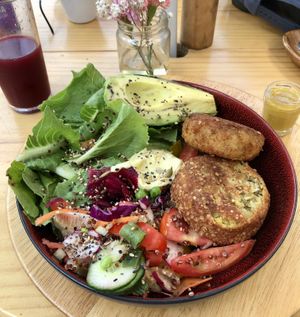 La Verde Bowl & Chicha Morada Kombucha   at La Verde in Lima