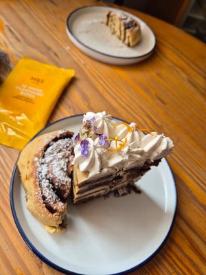 Chocolate cake at La Verde in Lima