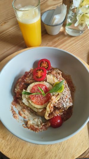 Lasaña de berenjena at La Verde in Lima