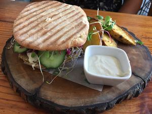 Portobelo burger at La Verde in Lima