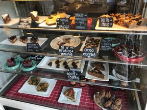 Sooooo good! The chocolate cake  at La Verde in Lima