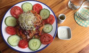 Raw salad at La Verde in Lima