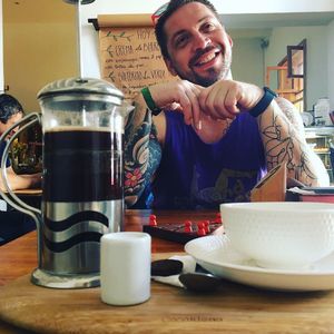 Café americano  at La Verde in Lima