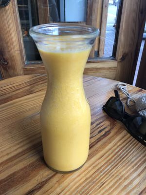 Lucuma juice  at La Verde in Lima