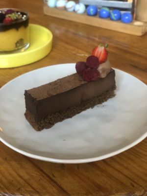 Chocolate Mousse at La Verde in Lima