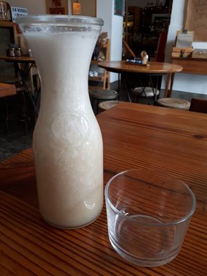 Chiri moja juice 15 soles at La Verde in Lima