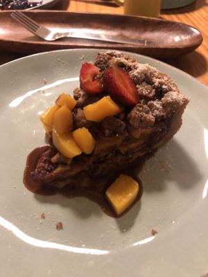 Apple cake at La Verde in Lima