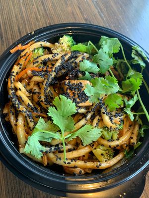 Japanese Pan Noodles with tofu at Noodles & Company in Miamisburg