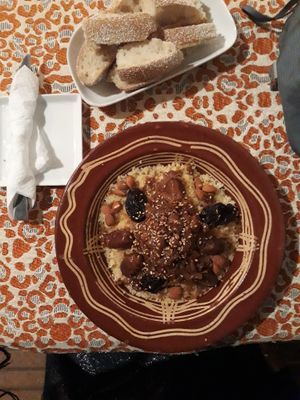 Fruit and nut tagine at Chez Khadija in Essaouira