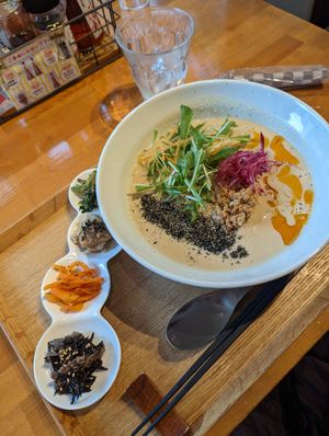 Sesame ramen at Gomacro in Kyoto