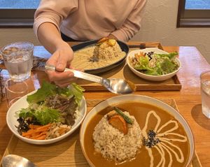 Sesame curry 🍛❣️  at Gomacro in Kyoto