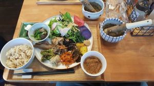 Platter at Gomacro in Kyoto