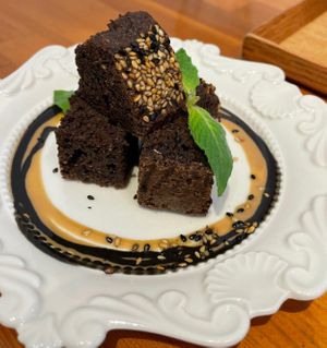 Sesame cake at Gomacro in Kyoto