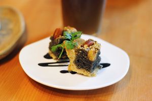 Nut tart from Gomacro at Gomacro in Kyoto