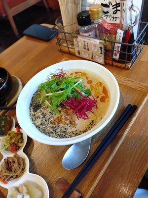 Sesame ramen at Gomacro in Kyoto