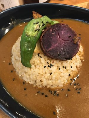 Curry and rice at Gomacro in Kyoto