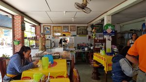Inside the restaurant at Veg Buffet in Chanthaburi