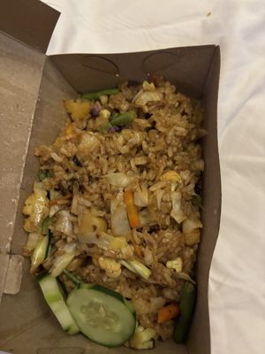 Pineapple fried rice   at Giridhari in Kuta