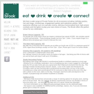 Venue Hire at The Brook in East London