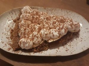 Banoffee Pie with whipped coconut cream at The Brook in East London